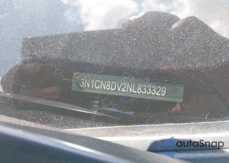 2022 Nissan Versa 1.6 S Xtronic Cvt z USA, uszkodzony, nr VIN 3N1CN8DV2NL833329